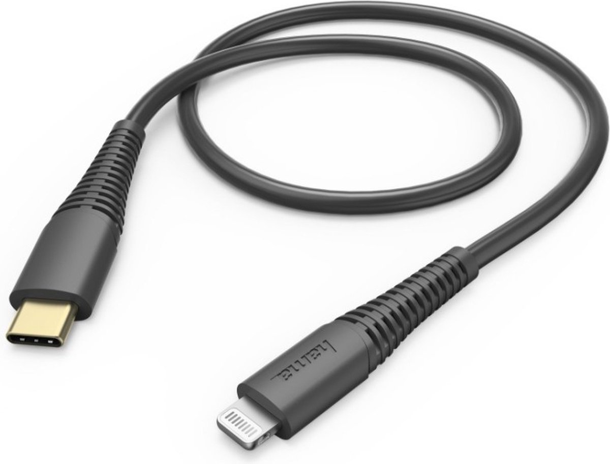 Hama Oplaad-/gegevenskabel, USB-C - Lightning, 1,5 m, zwart
