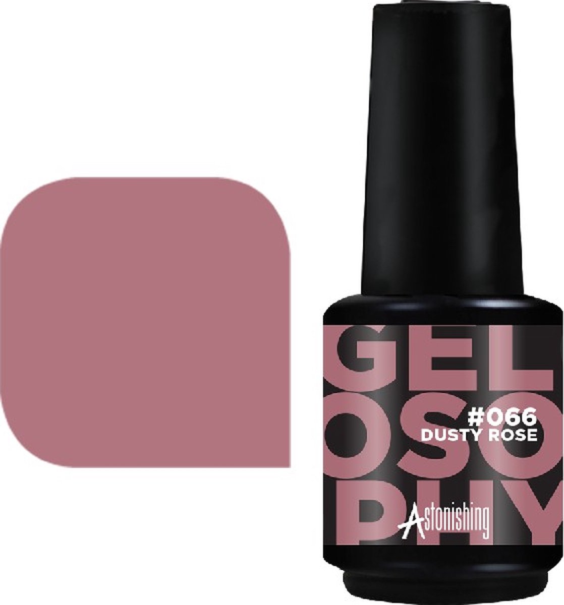 Goedkoopste Astonishing - Gellac - 066 Dusty Rose - 15 ml - Gelosophy - UV/Led Gel - Gellak - Gelnagels - Nagellak - Gel Nails - Gelnagel producten - Gel Nagellak - Gel Nagel - Gelnagels voor Thuis - Nail art