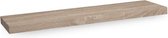 Conforttime - Wandplank Hout 80 cm - Fotoplank - Zwevende plank - Boekenplank - 23,5 x 80 x 3,8 cm