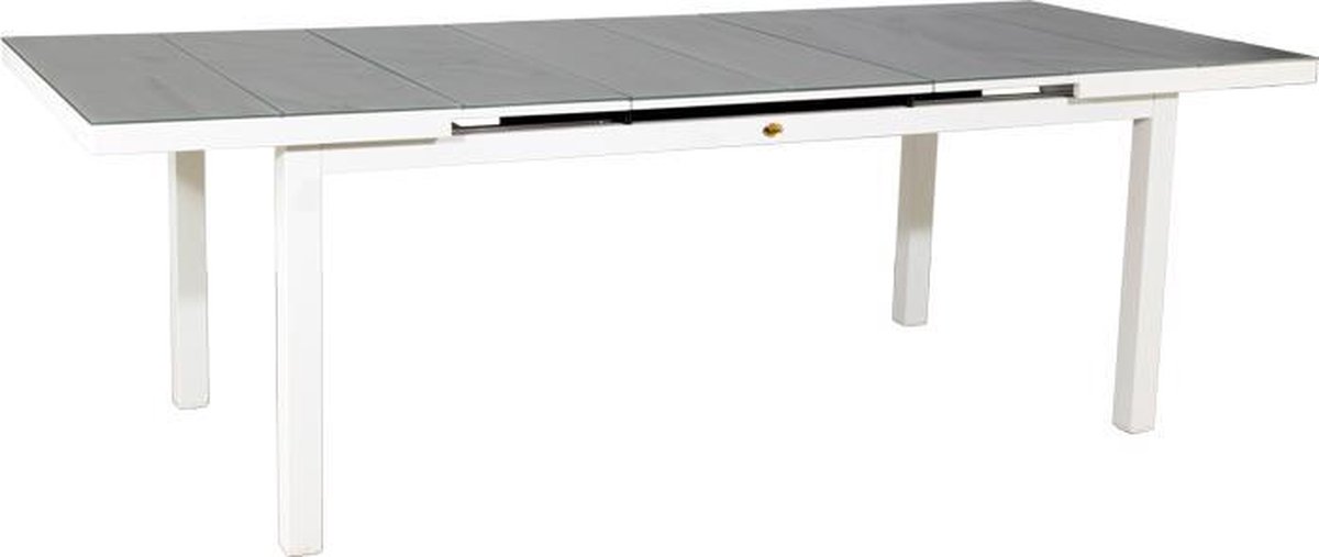 Uitschuifbare dining tafel Plainfield Sky White