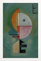 JUNIQE - Poster in houten lijst Kandinsky - Upward -30x45 /Groen &