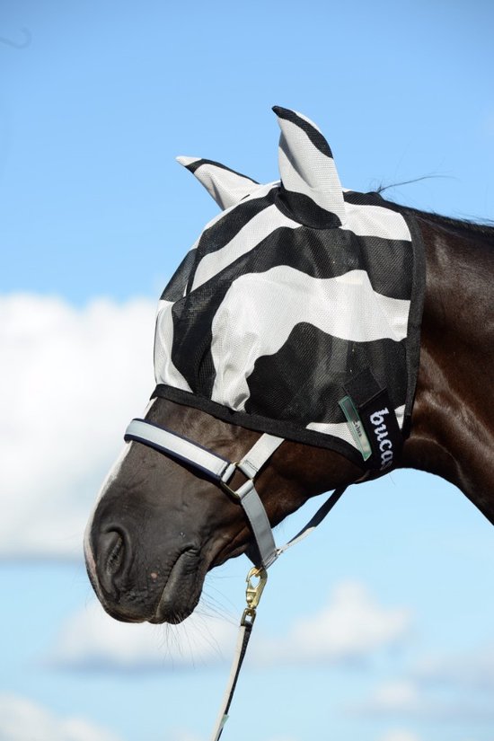 Bucas Buzz-Off Fly Mask Zebra