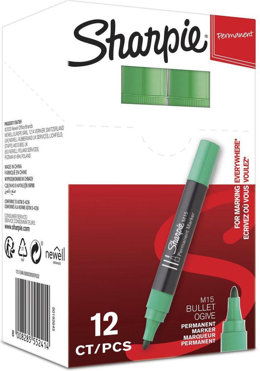 Sharpie permanent marker - M15 - groen