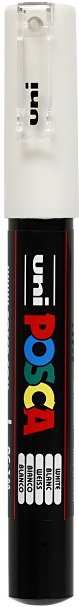 Posca Marker, afm PC-1M, lijndikte 0,7 mm, extra-fijn, wit, 1 stuk