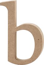 Letter. b. H: 13 cm. 2 cm. mdf - 1 st