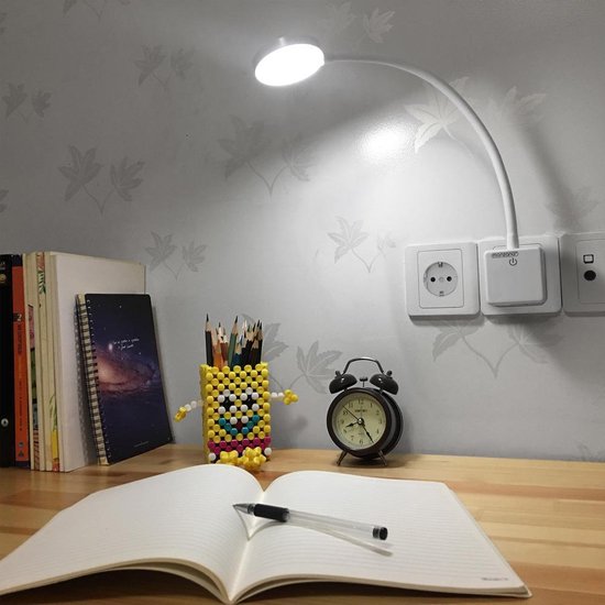Dimbare LED wandlamp Yuh met schakelaar, wit