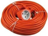 VB 40084 Verlengkabel 20M 2x1mm H05VV Oranje