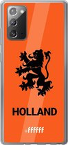 6F hoesje - geschikt voor Samsung Galaxy Note 20 -  Transparant TPU Case - Nederlands Elftal - Holland #ffffff