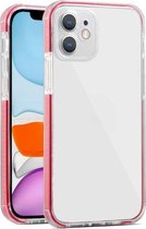 Kleurrijke serie schokbestendige krasbestendige TPU + acryl beschermhoes voor iPhone 12 Pro Max (rood)
