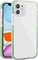 Kleurrijke serie schokbestendige krasbestendige TPU + acryl beschermhoes voor iPhone 12 Mini (groen)