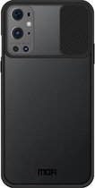 Voor OnePlus 9 Pro MOFI Xing Dun-serie Doorschijnend Frosted PC + TPU Privacy Antireflectie Schokbestendig All-inclusive beschermhoes (zwart)