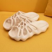 Hole Wave Home Indoor-pantoffels voor dames, maat: 37-38 (vleeskleur)