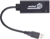 USB 3.0 naar HDMI HD converter kabeladapter met audio, kabellengte: 20cm