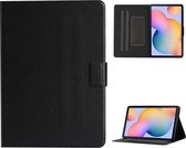 Voor Samsung Galaxy Tab A7 Lite 8.7 (2021) T220 Pure Kleur Horizontale Flip Leren Case met Kaartsleuven & Houder & Lanyard (Zwart)