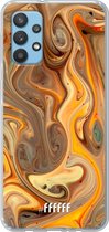 6F hoesje - geschikt voor Samsung Galaxy A32 4G -  Transparant TPU Case - Brownie Caramel #ffffff