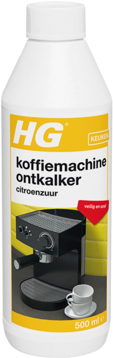 6x HG Koffiemachine Ontkalker Citroenzuur 500 ml