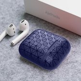 AirPods hoesjes van By Qubix - AirPods 1/2 hoesje triangle series - soft case - blauw