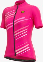 Maillot Cyclisme Femme Ale Manches Courtes Solid Flash - Rose - S - Taille Petit