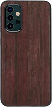 ADEL Siliconen Back Cover Softcase Hoesje Geschikt Voor Samsung Galaxy A32 (4G) - Hout Design Bruin