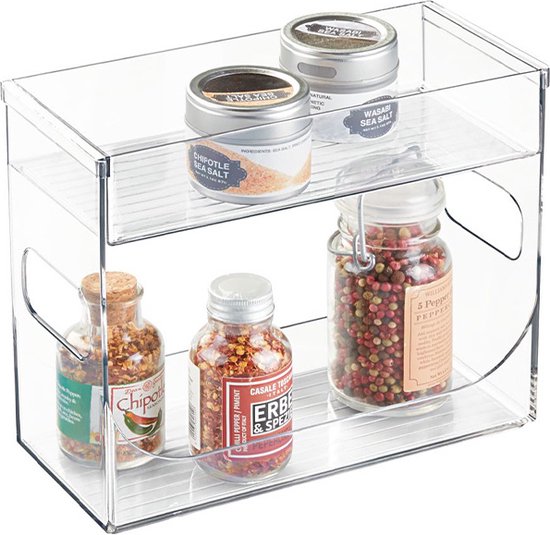 Set van 25 LadeOrganizers, 4 Formaten met Antislip, Stapelbaar Transparant Organizer voor Make-up, Keuken, Badkamer & Kantoor