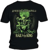 Tshirt Homme Avenged Sevenfold - XXL- Hail To The King En Vie Zwart