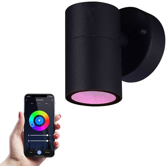 Set van 6 stuks smart WiFi RGBWW LED inbouwspots Vegas 5,5 Watt IP44