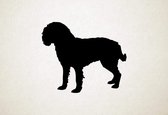 Silhouette hond - American Water Hound - Amerikaanse waterhond - S - 45x54cm - Zwart - wanddecoratie