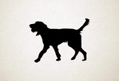 Silhouette hond - Griffon Bleu De Gascogne - L - 75x101cm - Zwart - wanddecoratie