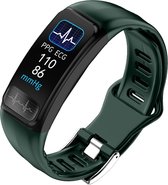 P12 0.96inch TFT-kleurenscherm Smart Watch IP67 Waterdicht, ondersteuning oproepherinnering / hartslagmeting / bloeddrukmeting / ECG-controle (groen)