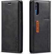 Voor Huawei P20 Pro LC.IMEEKE LC-001-serie PU + TPU kleuraanpassing frosted horizontale flip lederen tas met houder en kaartsleuf (zwart)