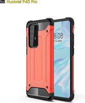 Voor Huawei P40 Pro Magic Armor TPU + PC Combinatie Case (Rood)