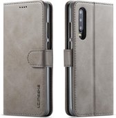 Voor Huawei P30 LC.IMEEKE kalfsleer horizontale flip lederen tas, met houder & kaartsleuven & portemonnee (grijs)