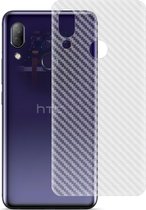 Voor HTC U11 PVC koolstofvezel antislip Feel Back-film (wit)
