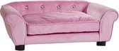 Enchanted hondenmand / sofa charlotte roze - 72x44x29 cm - 1 stuks