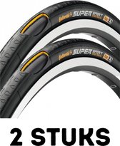 Fietsband - Buitenband - Set van 2 - Super Sport Plus Breaker 28 x 1.00 (25-622) draad zwart
