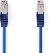 Nedis CAT5e-Kabel - SF/UTP - RJ45 Male - RJ45 Male - 10.0 m - Rond - PVC - Blauw - Envelop