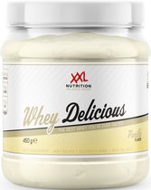 XXL Nutrition - Whey Delicious - Wei-eiwitpoeder met BCAA & Glutamine, Proteïne poeder, Eiwit shake, Whey Protein - Vanille - 450 gram