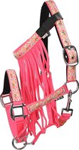 Epplejeck Halster Met Vliegenfrontriem  Bohemian - Pink - pony