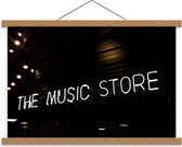 Schoolplaat – ''The Music Store'' - 60x40cm Foto op Textielposter (Wanddecoratie op Schoolplaat)