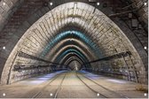 Verlichte Bratislavske Metro - Foto op Tuinposter - 120 x 80 cm