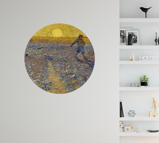 Le semeur, Vincent van Gogh - Photo sur cercle de papier peint - ⌀ 40 cm
