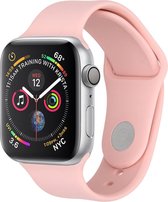 iMoshion Siliconen Smartwatch bandje - geschikt voor Apple Watch bandje 38 mm / 40 mm - Roze