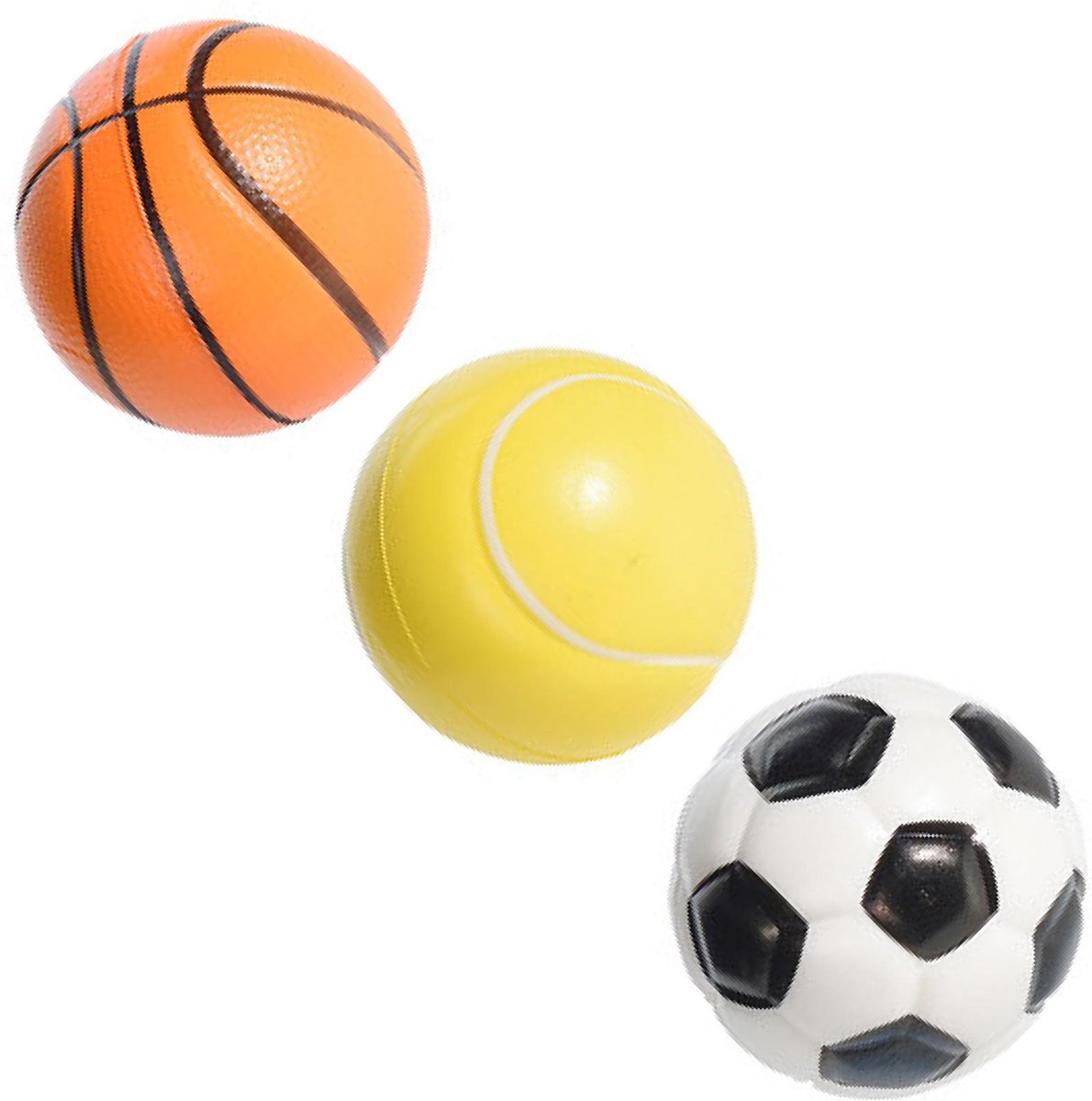 Free And Easy Ballenset Sport Thema 7 Cm 3 Stuks