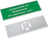 Hanger voor borden en lijsten, om in te schuiven, V2A rvs 50 x 100mm