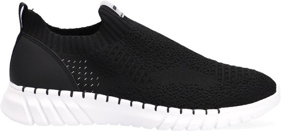 Mexx Grace Lage sneakers - Dames - Zwart - Maat 39 | bol.com