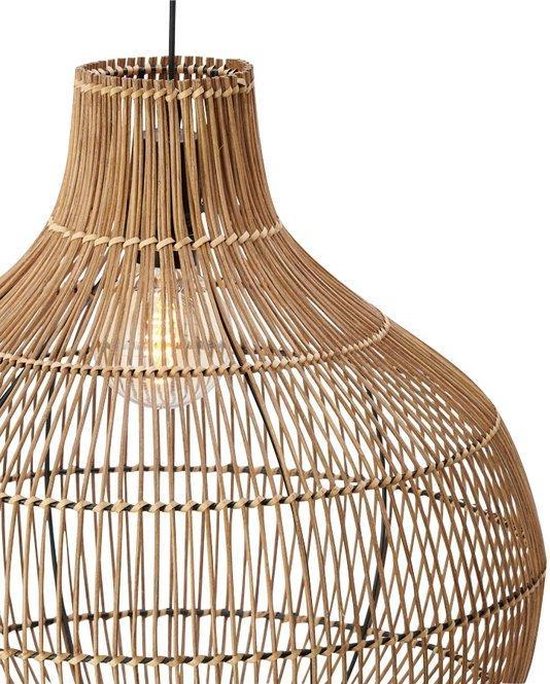 Light & Living Hanglamp Pacino - Bruin - Ø50cm - Bohemian - Hanglampen Eetkamer, Slaapkamer, Woonkamer
