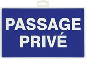 Taliaplast Bord 'Passage privé', Verboden toegang privéterrein, rechthoekig, 33 cm x 22.8 cm, blauw