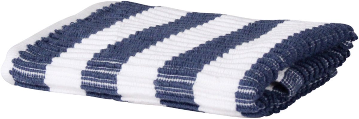 Livello Vaatdoek 100% Katoen Wit-blauw 32x32 (12 stuks)