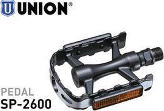 Marwi SP-2600 pedalen CNC aluminium behuizing met Cro-Mo as en afgedichte lagers - Zwart — afbeelding 3