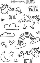Unicorn Clear Stamps (JD018) (DISCONTINUED)